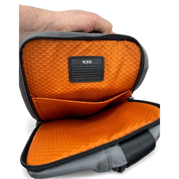 TUMI Alpha Bravo Monterey Sling Crossbody Orange Urban Commuter Light Travel Bag - Picture 5 of 12